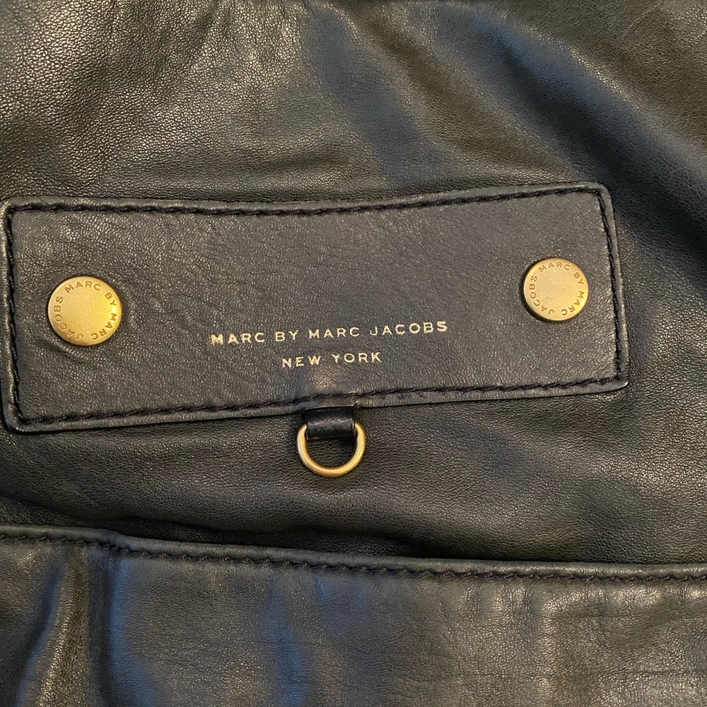Marc Jacobs Preppy Black Leather Hayley Tote Bag - Picture 2 of 5